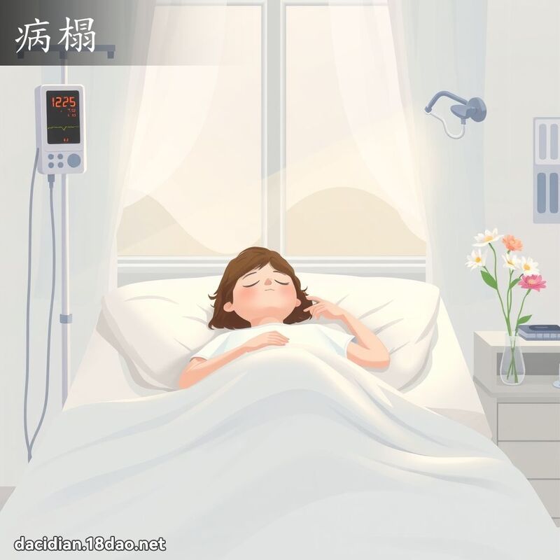 病榻 - 国语大辞典配图