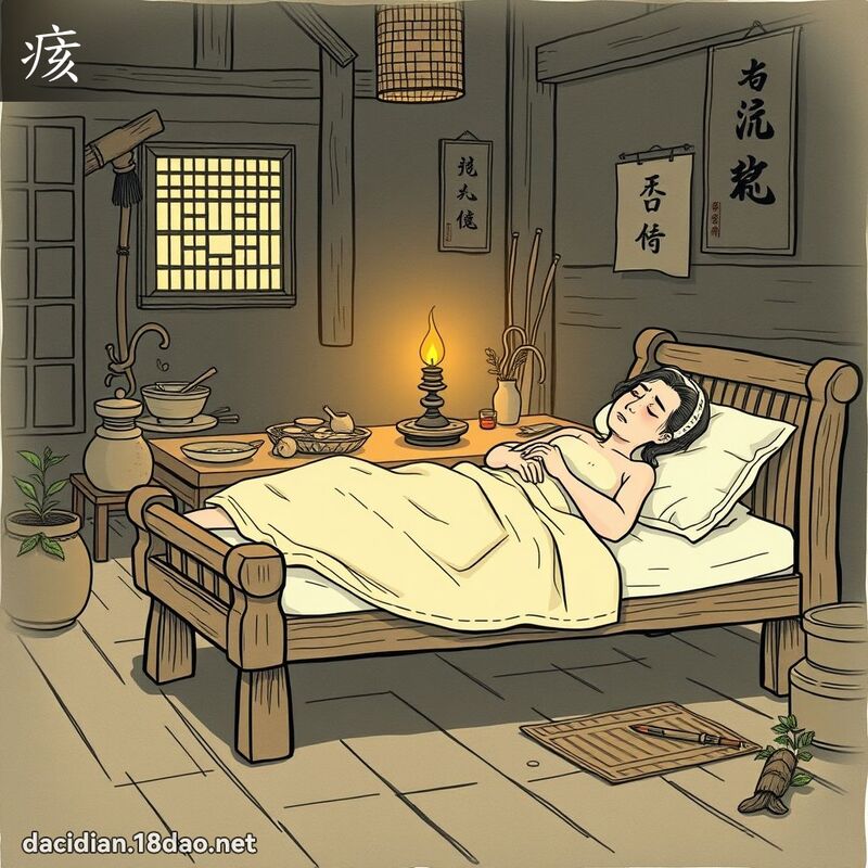 痎 - 国语大辞典配图
