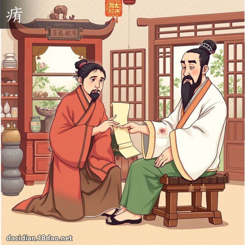 痏 - 國語大辭典配圖