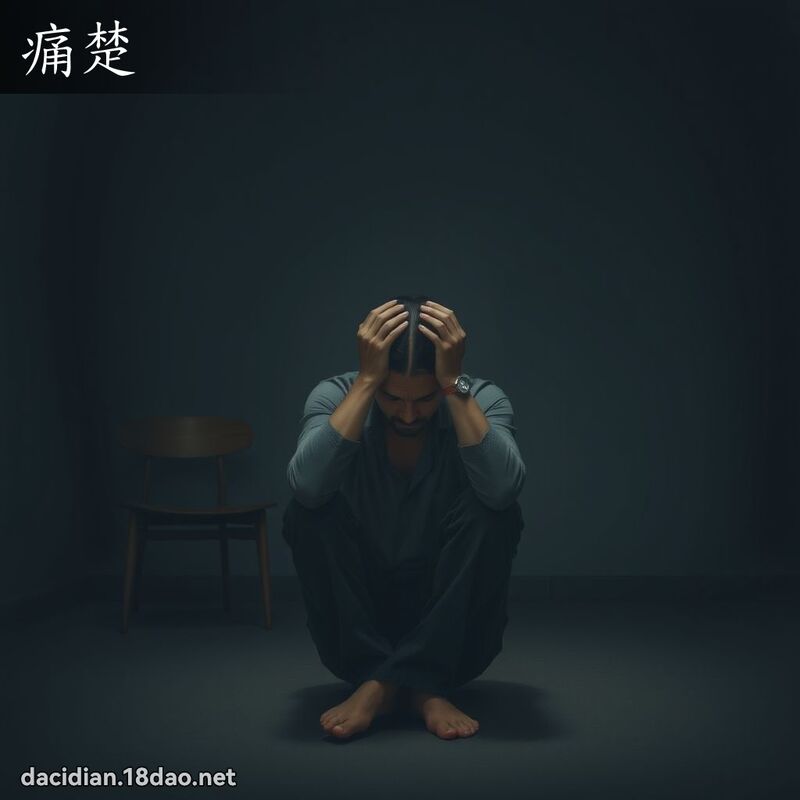 痛楚 - 國語大辭典配圖