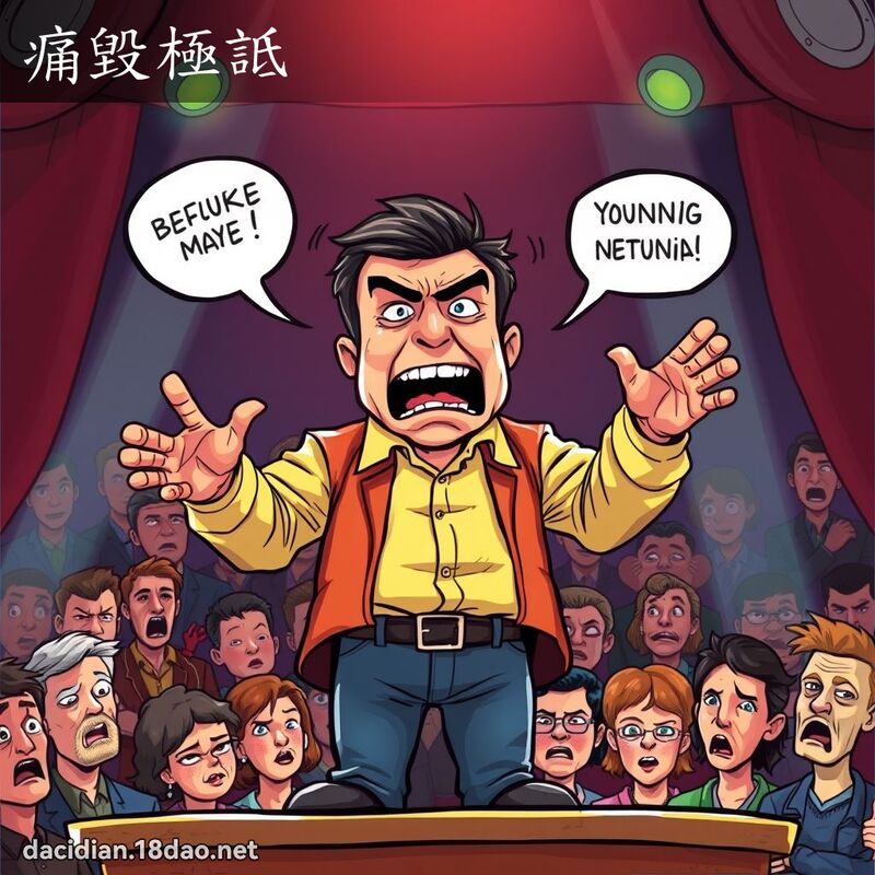 痛毀極詆 - 國語大辭典配圖