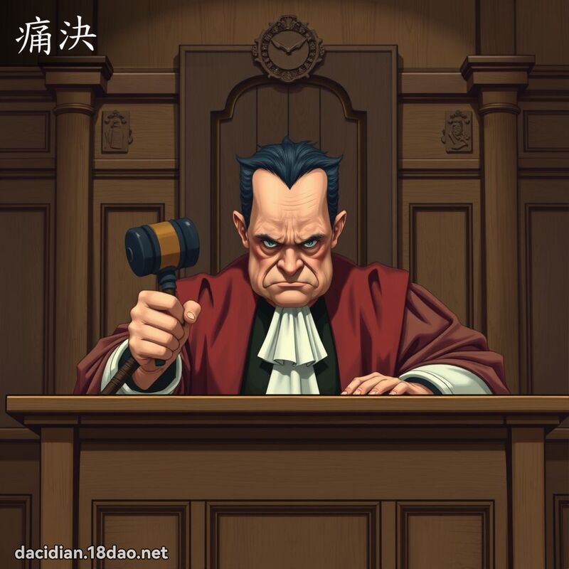 痛決 - 國語大辭典配圖