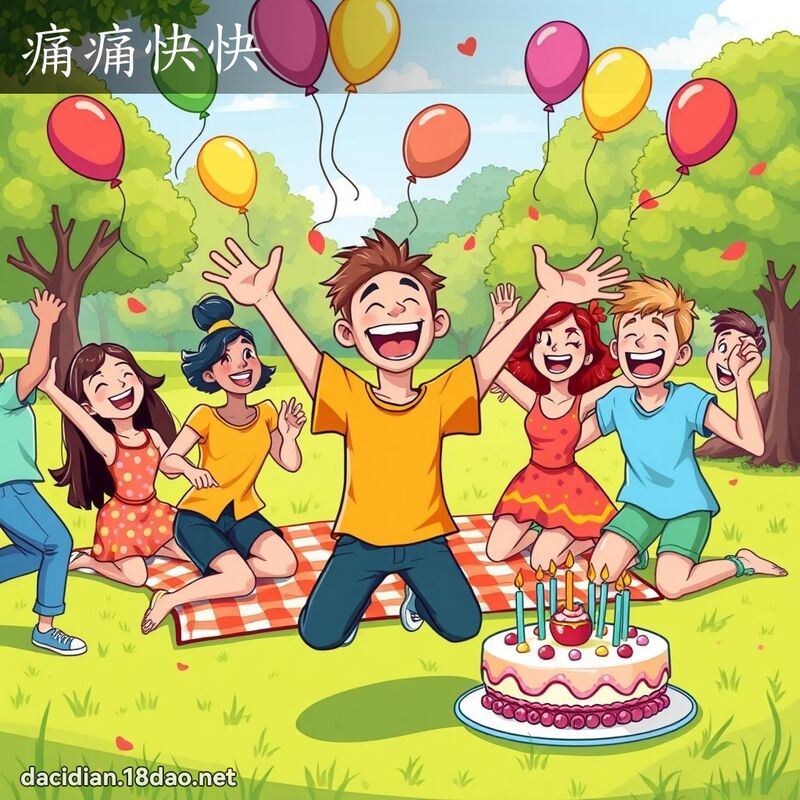 痛痛快快 - 國語大辭典配圖