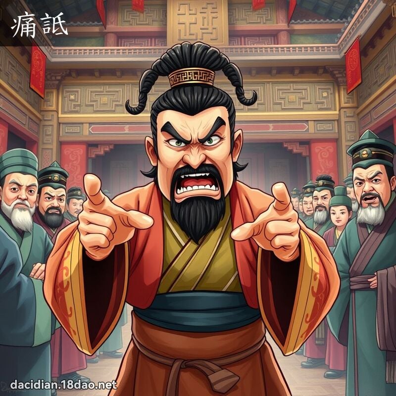 痛詆 - 國語大辭典配圖