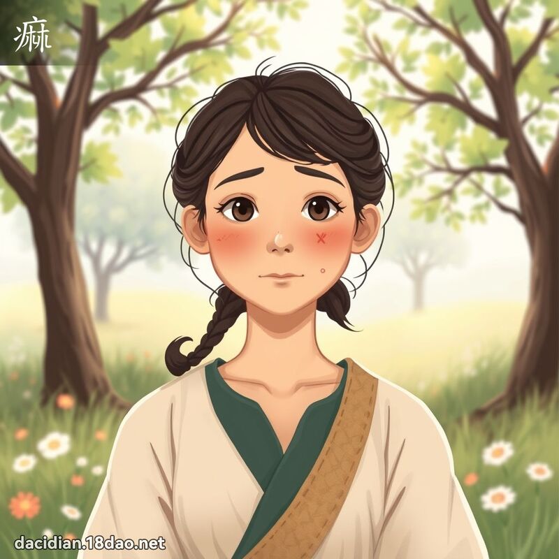 痲 - 国语大辞典配图