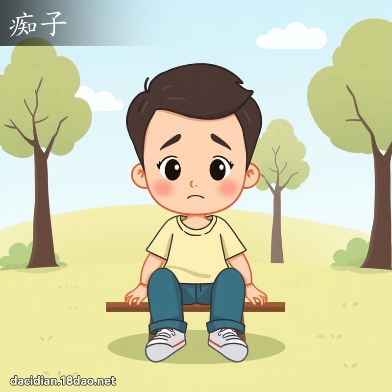 痴子 - 国语大辞典配图