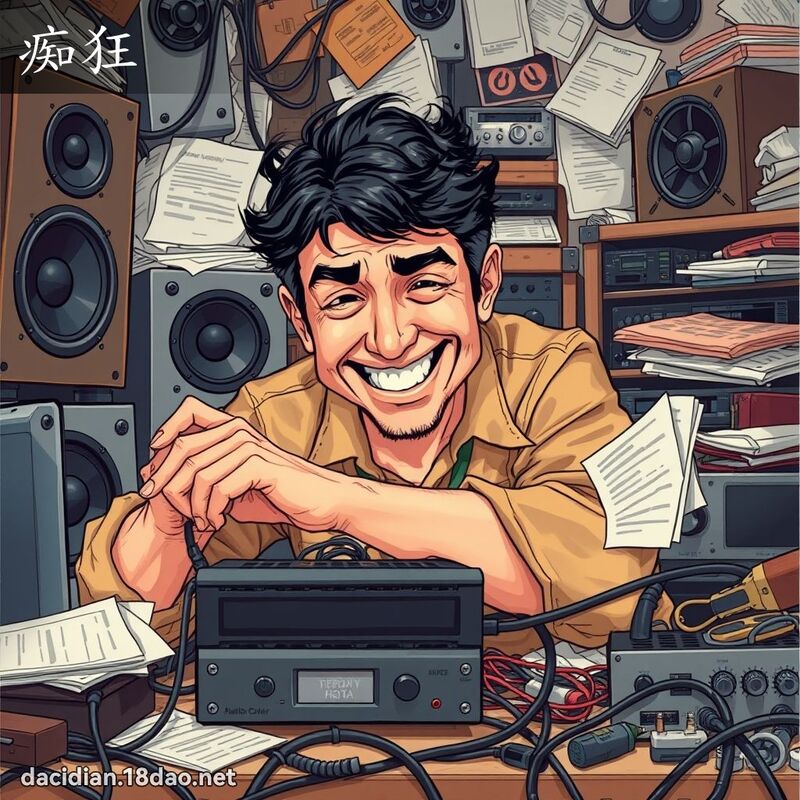 痴狂 - 國語大辭典配圖