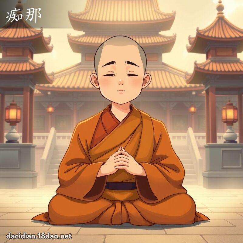 痴那 - 国语大辞典配图
