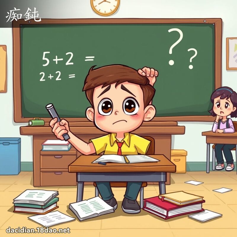 痴钝 - 国语大辞典配图