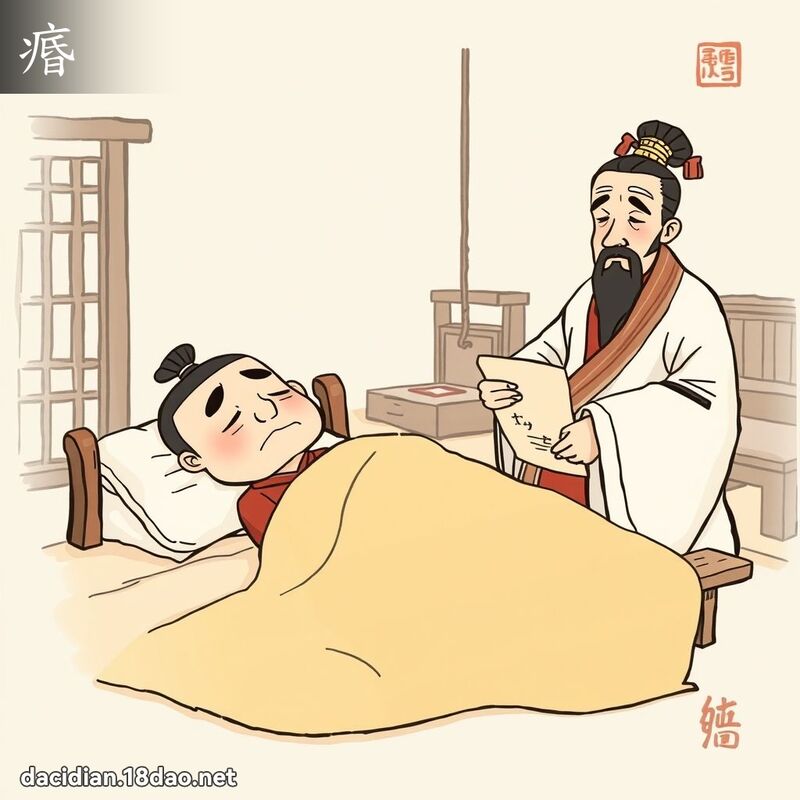 痻 - 国语大辞典配图