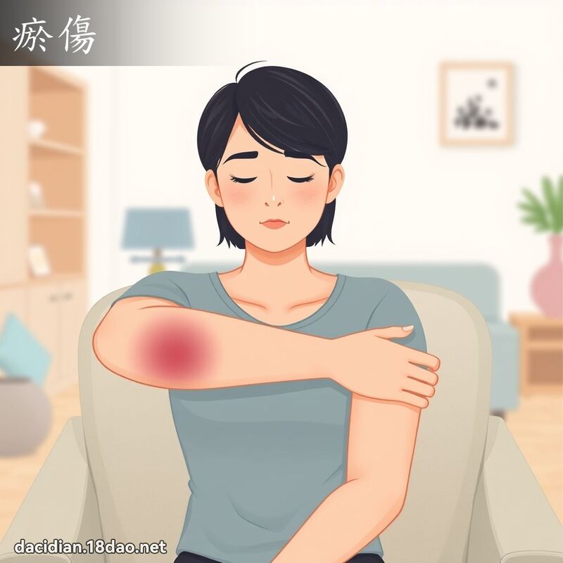 瘀傷 - 國語大辭典配圖