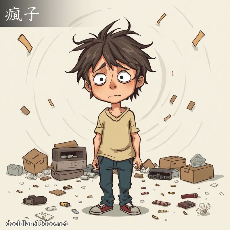 疯子 - 国语大辞典配图