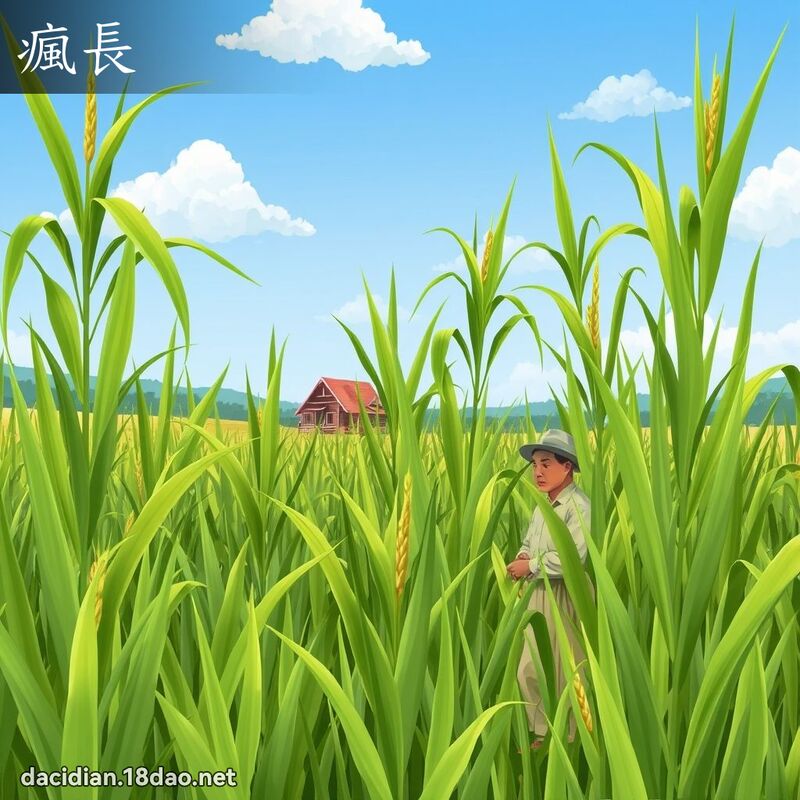 瘋長 - 國語大辭典配圖