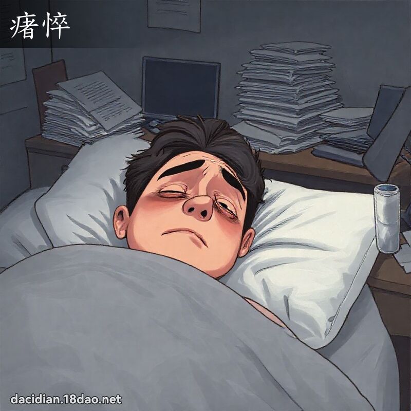 瘏悴 - 國語大辭典配圖