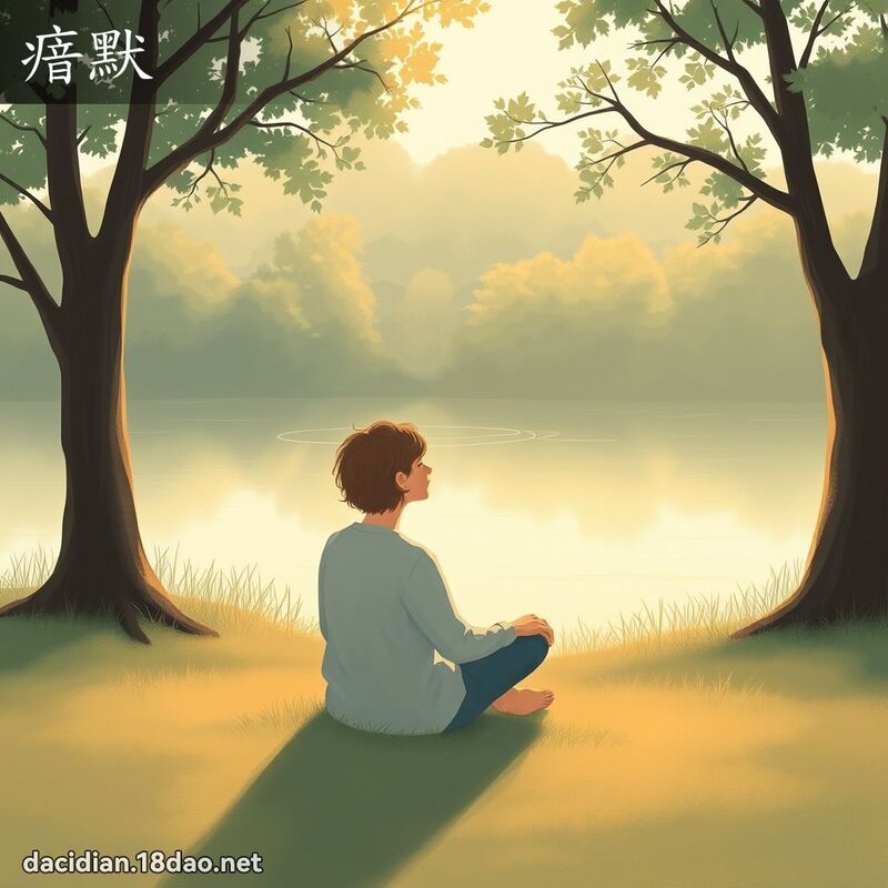 瘖默 - 國語大辭典配圖