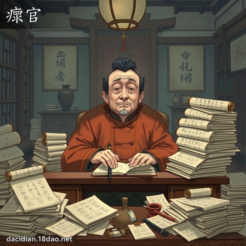 瘝官 - 国语大辞典配图