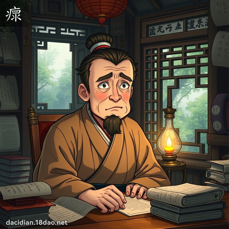 瘝 - 国语大辞典配图