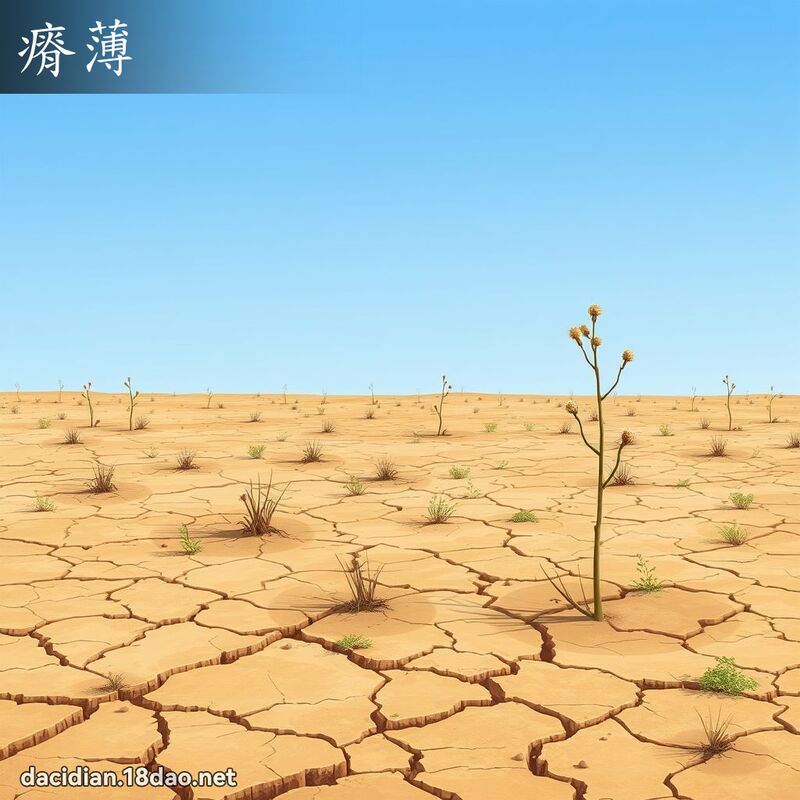 瘠薄 - 国语大辞典配图