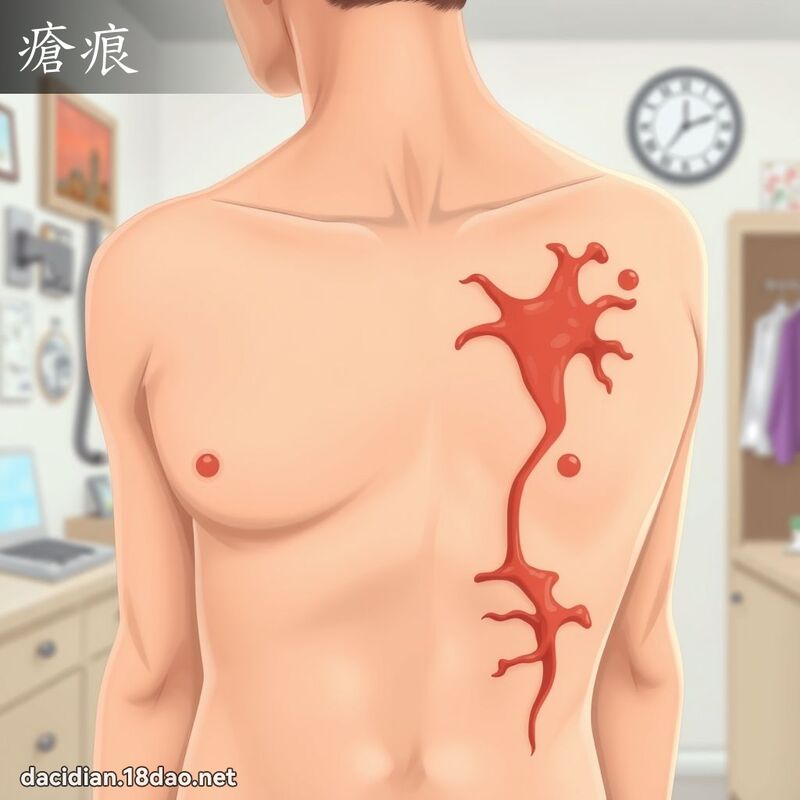 瘡痕 - 國語大辭典配圖