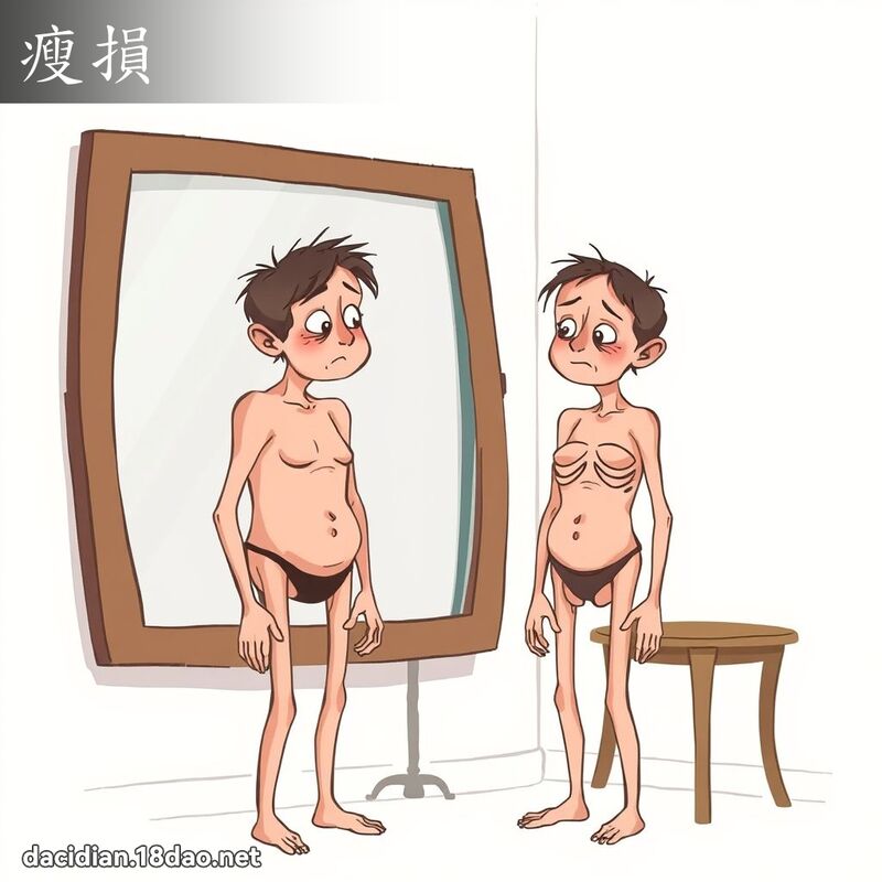 瘦损 - 国语大辞典配图