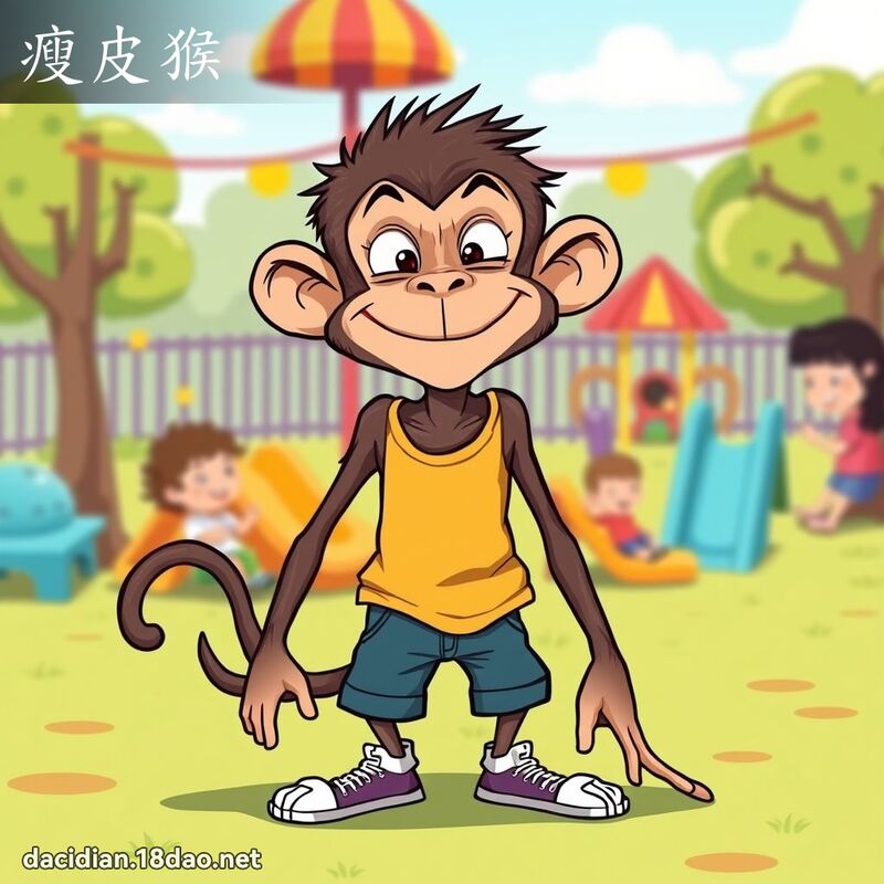 瘦皮猴 - 国语大辞典配图