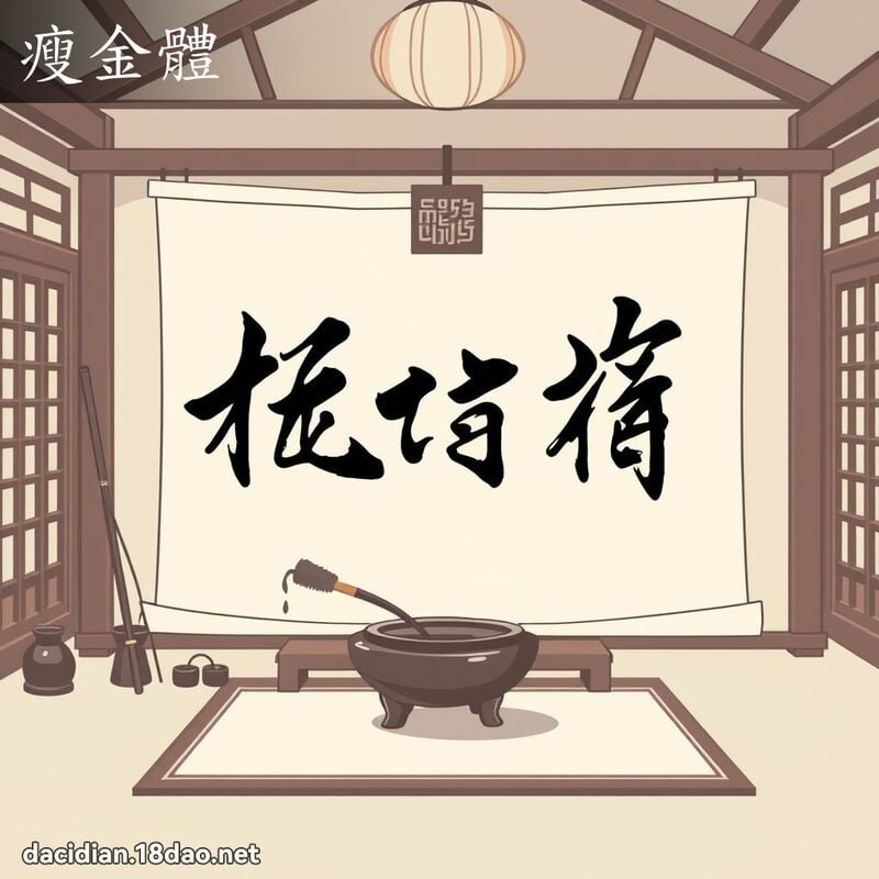 瘦金体 - 国语大辞典配图
