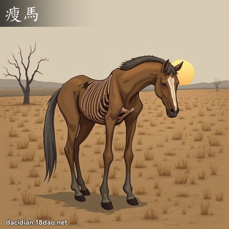 瘦马 - 国语大辞典配图