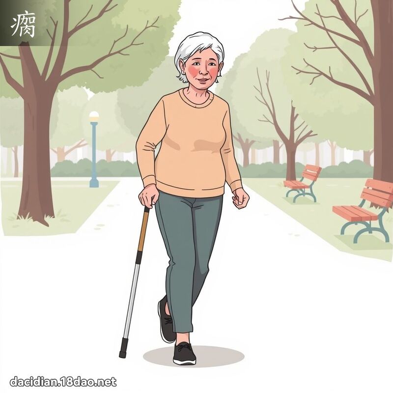 瘸 - 國語大辭典配圖