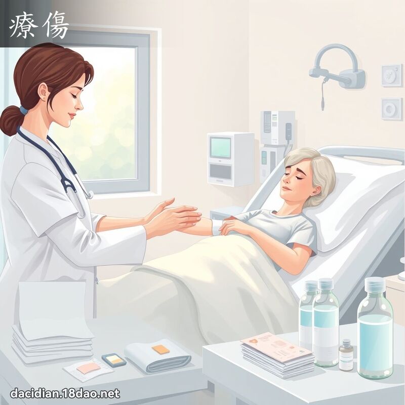 疗伤 - 国语大辞典配图