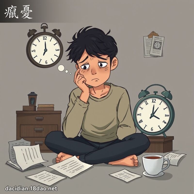 癙憂 - 國語大辭典配圖