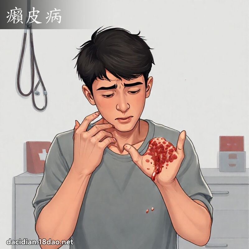 癩皮病 - 国语大辞典配图