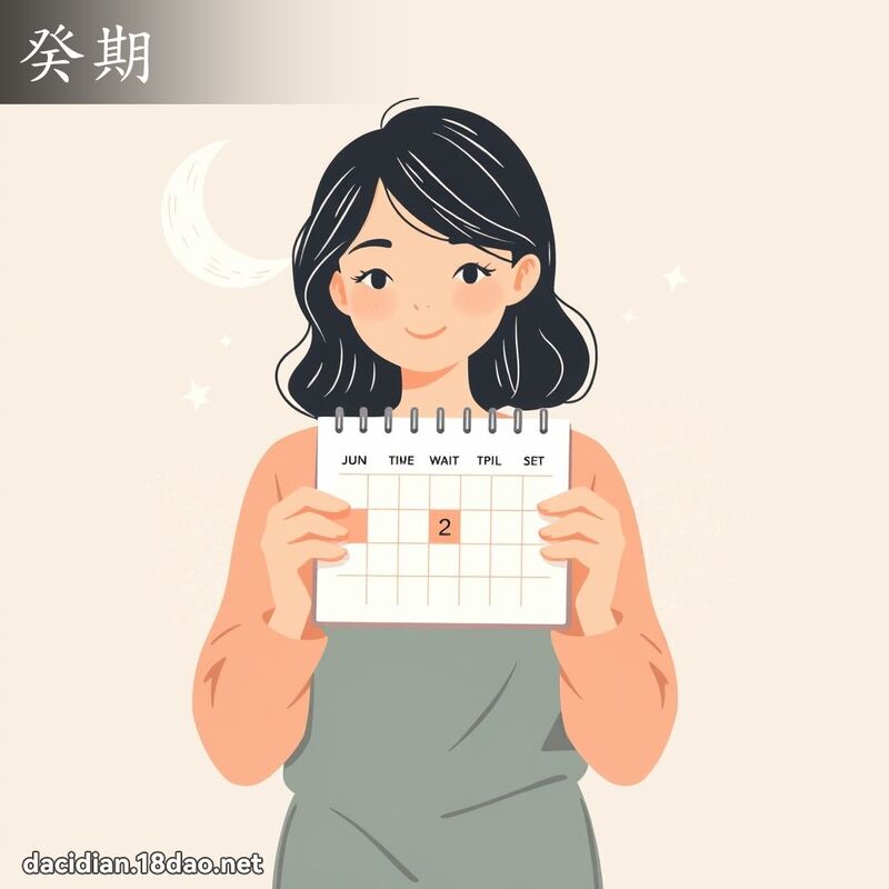 癸期 - 國語大辭典配圖