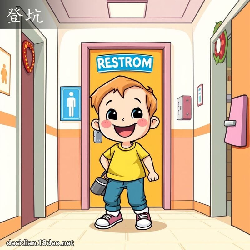 登坑 - 國語大辭典配圖