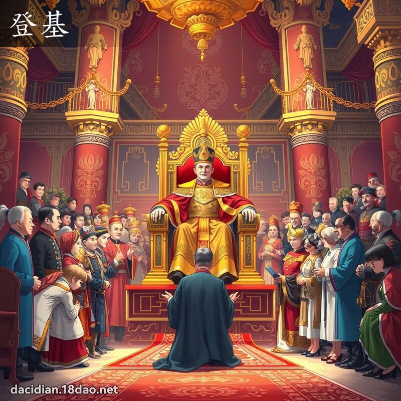 登基 - 國語大辭典配圖