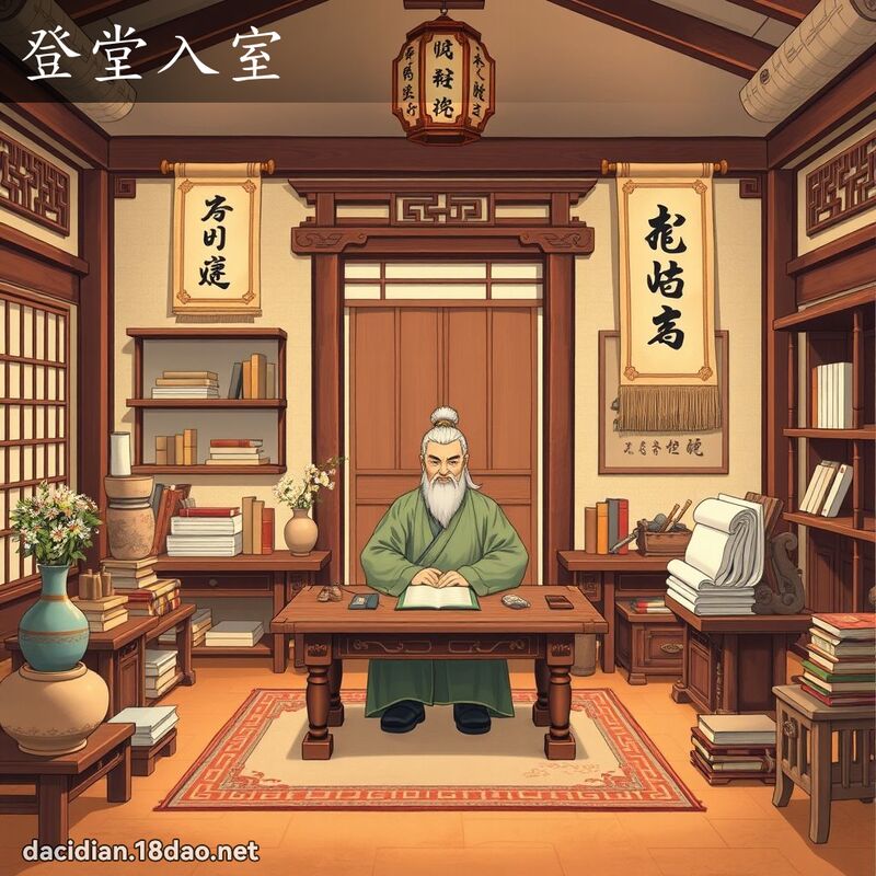 登堂入室 - 國語大辭典配圖
