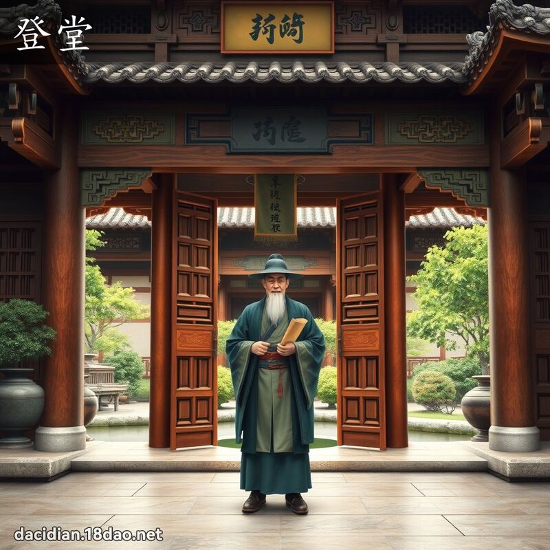 登堂 - 国语大辞典配图