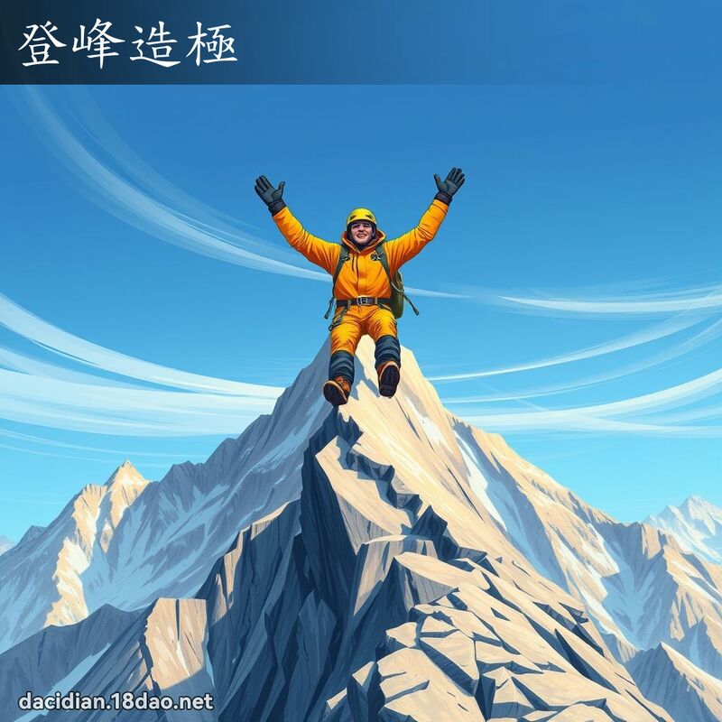 登峰造極 - 國語大辭典配圖