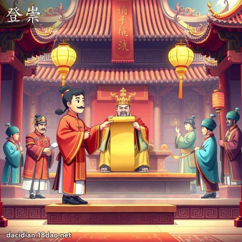 登崇 - 国语大辞典配图