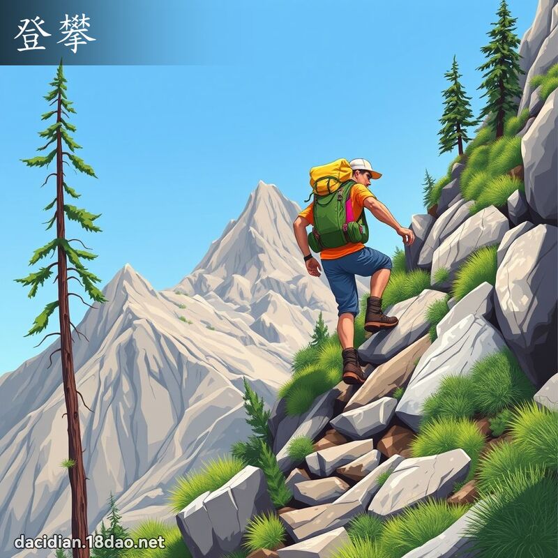 登攀 - 国语大辞典配图