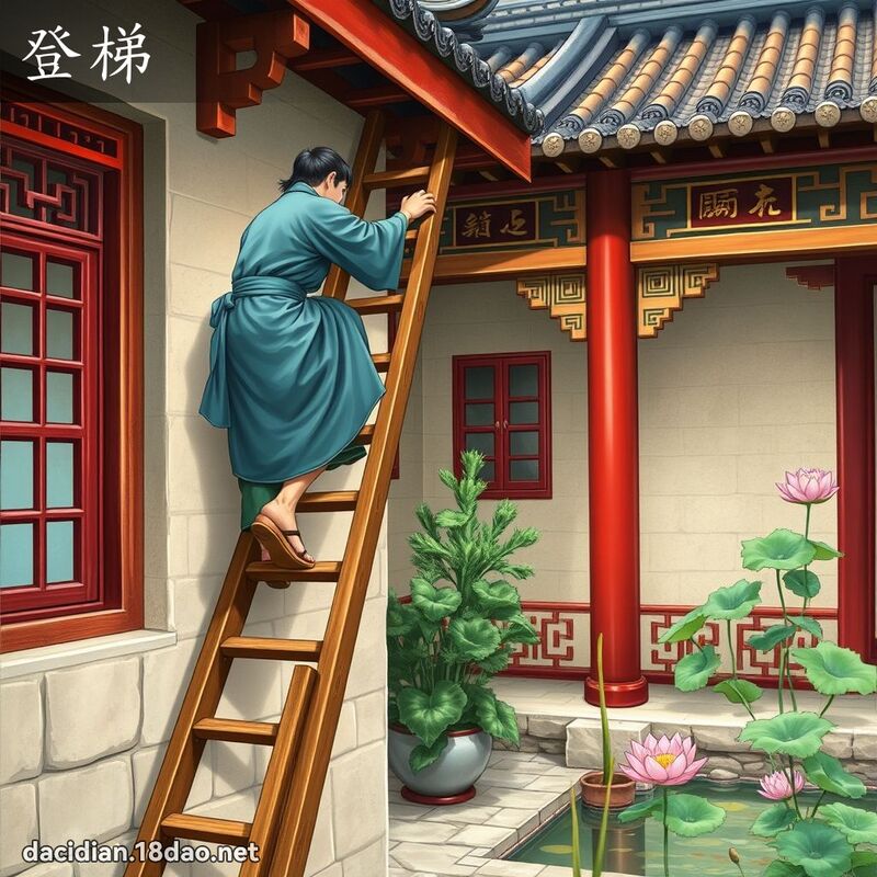 登梯 - 國語大辭典配圖