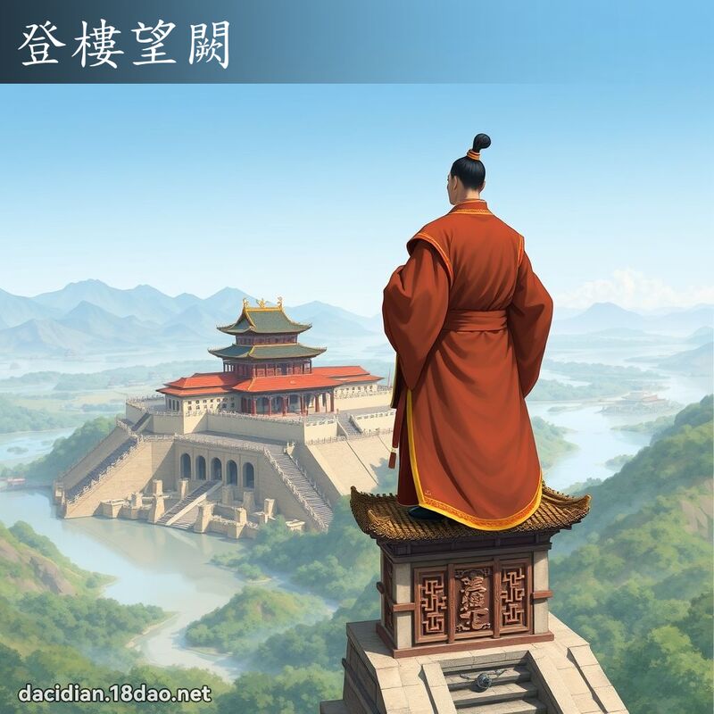 登楼望闕 - 国语大辞典配图