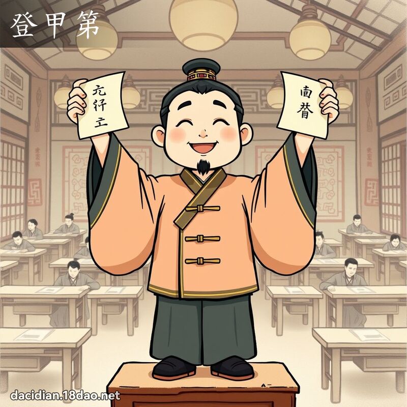 登甲第 - 国语大辞典配图