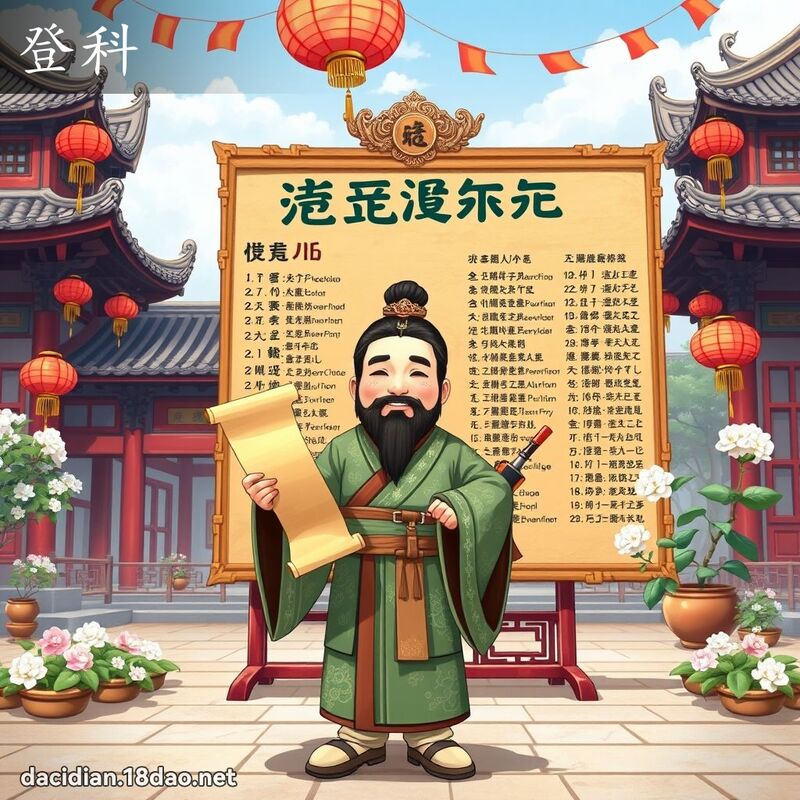 登科 - 國語大辭典配圖