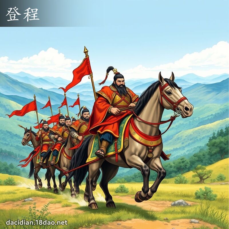 登程 - 国语大辞典配图