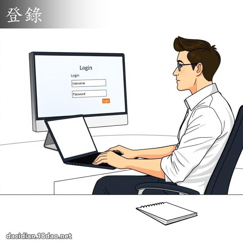 登錄 - 國語大辭典配圖