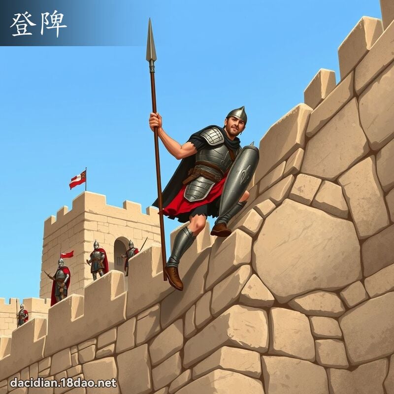 登陴 - 國語大辭典配圖