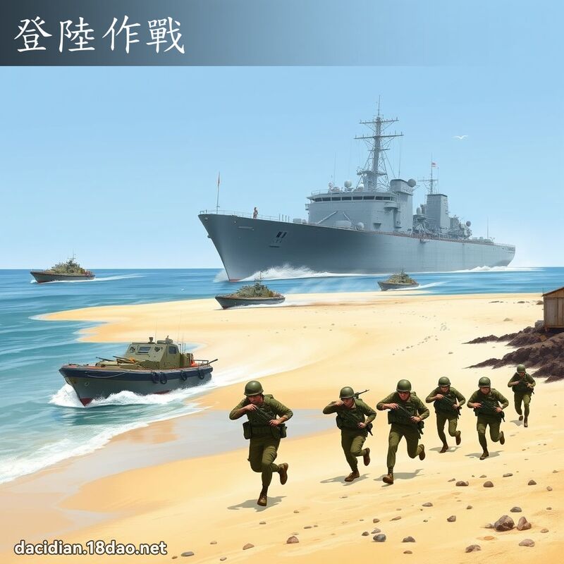 登陆作战 - 国语大辞典配图