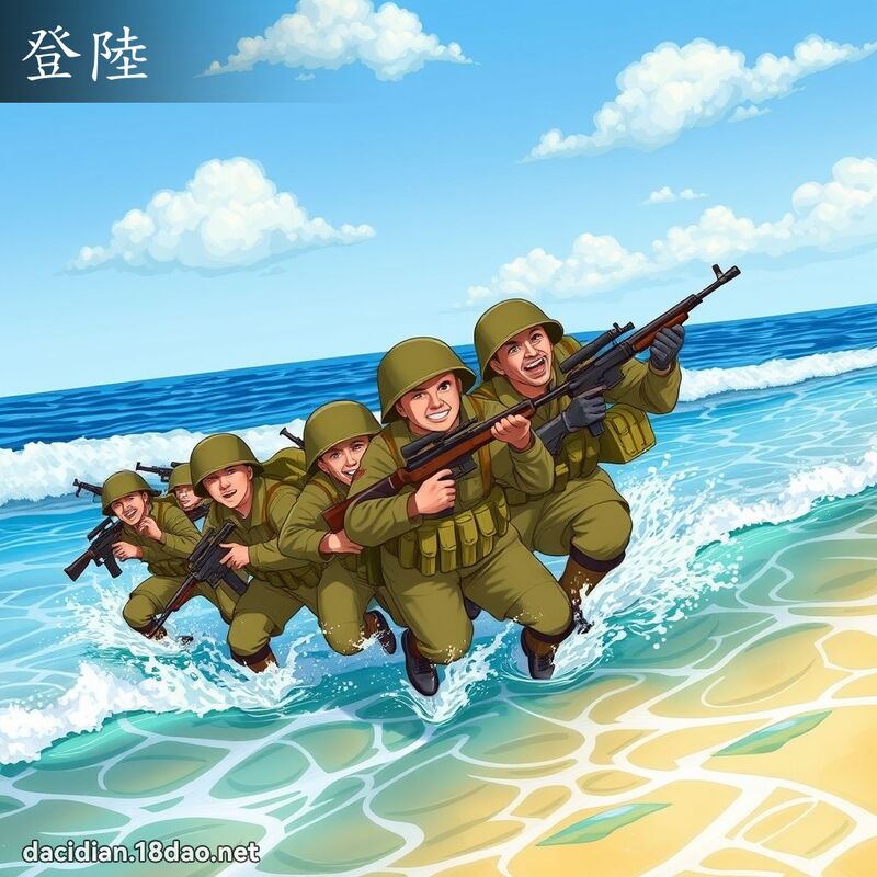 登陸 - 國語大辭典配圖