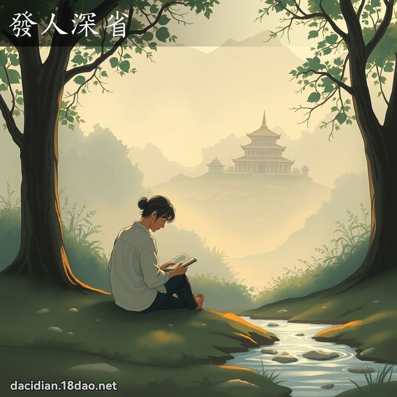 發人深省 - 國語大辭典配圖