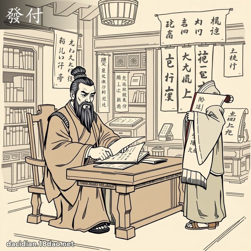 發付 - 國語大辭典配圖